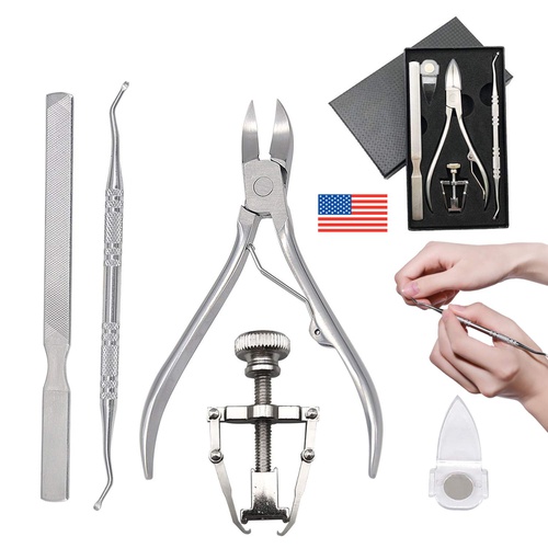  Pnrskter Ingrown toenail tool & Kit, Pedicure Tools, Professional Stainless Steel Ingrown Toe Nail Correction Tool, Nail File Clipper Lifter Corrector.