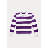 Striped Cotton Jersey Boxy Rugby Shirt
