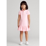 Cotton Mesh Polo Dress