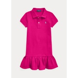 Cotton Mesh Polo Dress