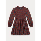 Paisley Smocked Cotton Dress