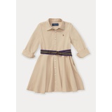 Belted Cotton Chino Shirtdress