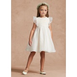 Smocked Silk Organza Dress