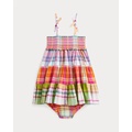 Plaid Cotton Madras Dress & Bloomer