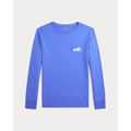 Cotton Jersey Long-Sleeve Graphic Tee