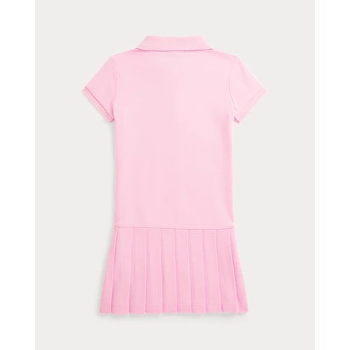 폴로 랄프로렌 Pleated Stretch Mesh Polo Dress