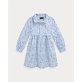 Floral Cotton Oxford Shirtdress
