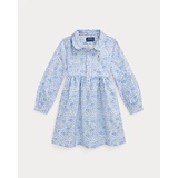 Floral Cotton Oxford Shirtdress