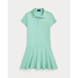 Stretch Mesh Polo Dress