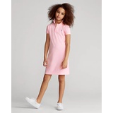 Cotton Mesh Polo Dress