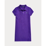 Cotton Mesh Polo Dress