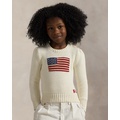 Flag Cotton Crewneck Sweater
