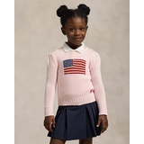 Flag Cotton Crewneck Sweater