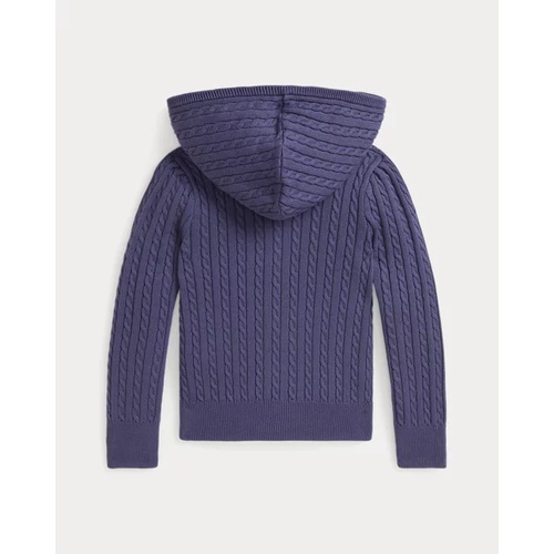 폴로 랄프로렌 Mini-Cable Cotton Full-Zip Hoodie