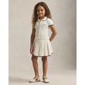 Mini-Cable Cotton Cardigan & Skirt Set