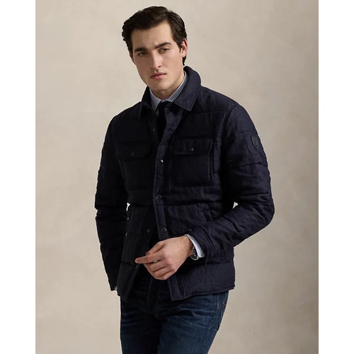 폴로 랄프로렌 Quilted Linen Down Jacket