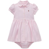Polo Ralph Lauren Baby Girls Striped Knit Oxford Dress