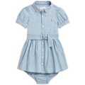 Polo Ralph Lauren Baby Belted Chambray Shirtdress