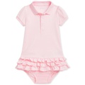 Polo Ralph Lauren Baby Cotton Ruffled Polo Dress