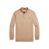 Soft Cotton Long-Sleeve Polo Shirt