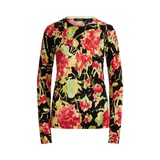 Floral Cotton-Blend Sweater