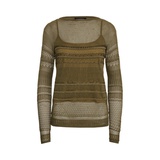 Beaded Pointelle Sweater