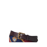 Crest Needlepoint Belt