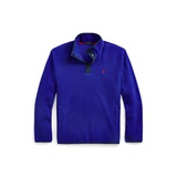 Brushed Fleece Mockneck Pullover