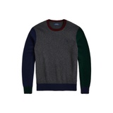 Color-Blocked Wool-Cashmere Sweater