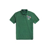 Classic Fit Mesh Graphic Polo Shirt