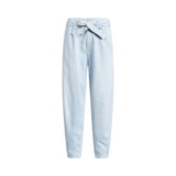 Tapered Belted Denim Trouser