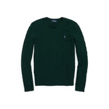 Cable Wool-Cashmere Crewneck Sweater