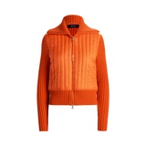 Hybrid Funnelneck Sweater Jacket