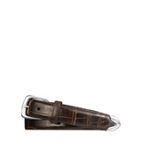 Sterling-Tipped Alligator Belt