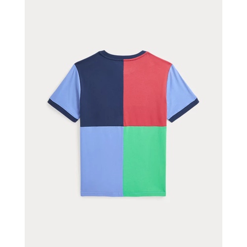 폴로 랄프로렌 Color-Blocked Cotton Jersey Tee