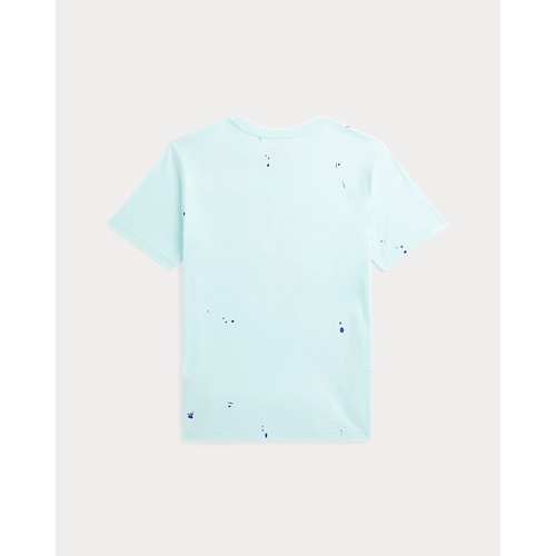 폴로 랄프로렌 Big Pony Paint-Splatter-Print Cotton Tee