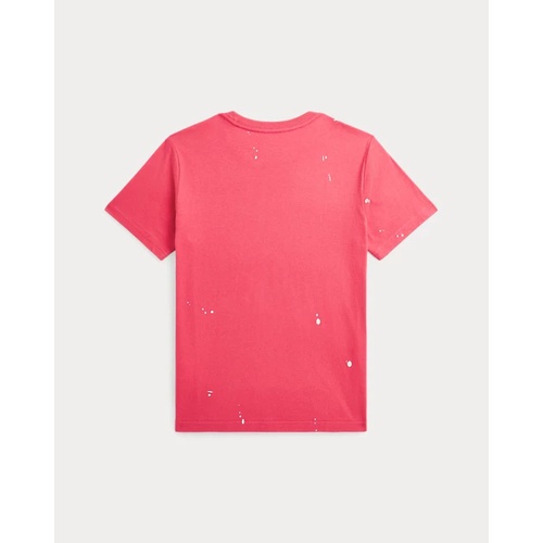 폴로 랄프로렌 Big Pony Paint-Splatter-Print Cotton Tee