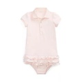 Ralph Lauren Childrenswear' Baby Girls Ruffled Polo Dress & Bloomer