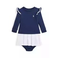 Ralph Lauren Childrenswear' Baby Girls Woven Skirt Terry Dress & Bloomer