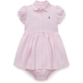 Polo Ralph Lauren Kids Striped Knit Oxford Dress (Infant)