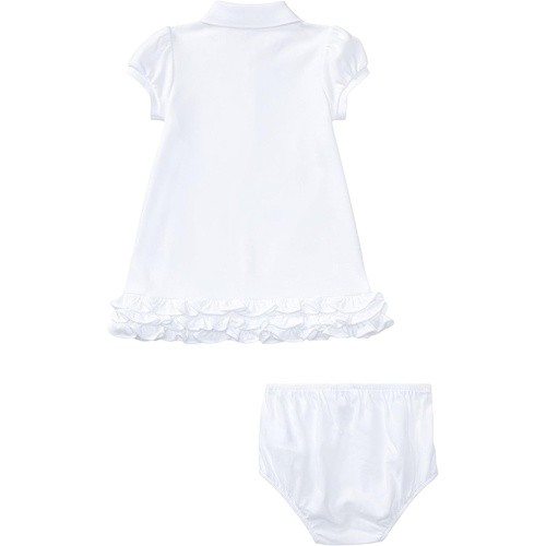 폴로 랄프로렌 Polo Ralph Lauren Kids Baby Girls Ruffled Polo Dress & Bloomers Set (Infant)