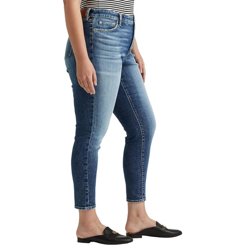 폴로 랄프로렌 LAUREN Ralph Lauren Plus Size Mid-Rise Straight Ankle Jeans