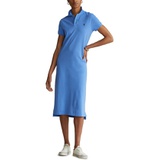 Polo Ralph Lauren Cotton Polo Shirt Dress_HARBOR ISLAND BLUE