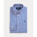 Slim Fit Striped Cotton Dress Shirt