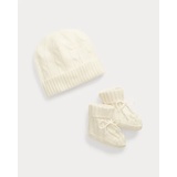 Cashmere Beanie & Bootie Set