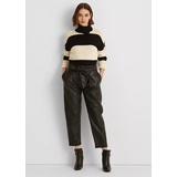Belted Lambskin Pant