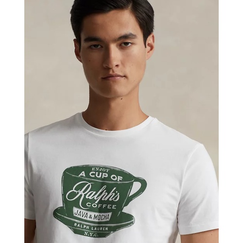 폴로 랄프로렌 Custom Slim Fit Ralphs Coffee T-Shirt