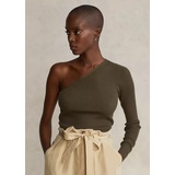 Merino Wool One-Shoulder Sweater