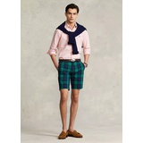 9.5-Inch Slim Fit Plaid Seersucker Short