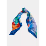 Juliet Floral Silk Twill Square Scarf